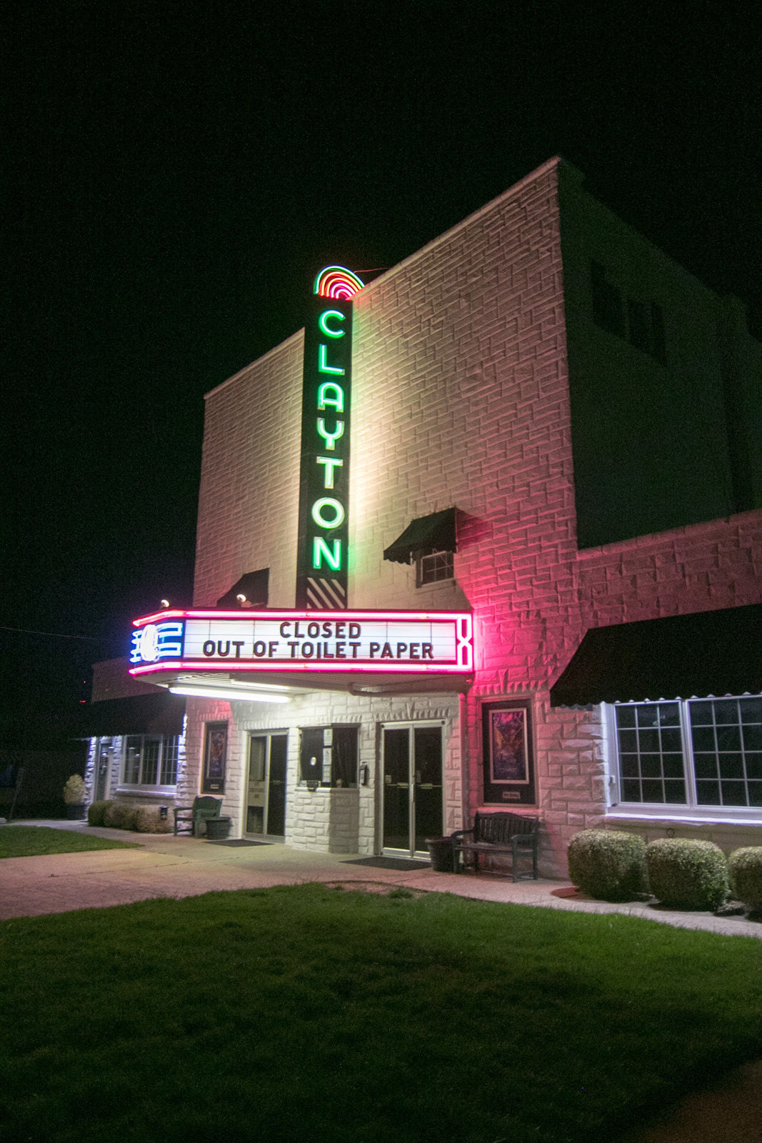 Clayton Theater closed